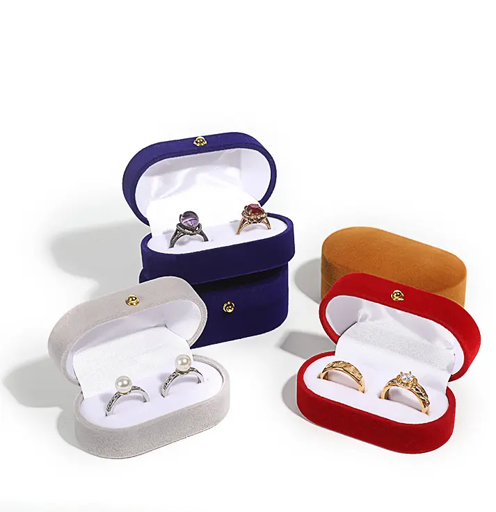 VIANRLA 보석 선물 벨벳 반지 또는 귀걸이 선물 상자 보석 포장 상자