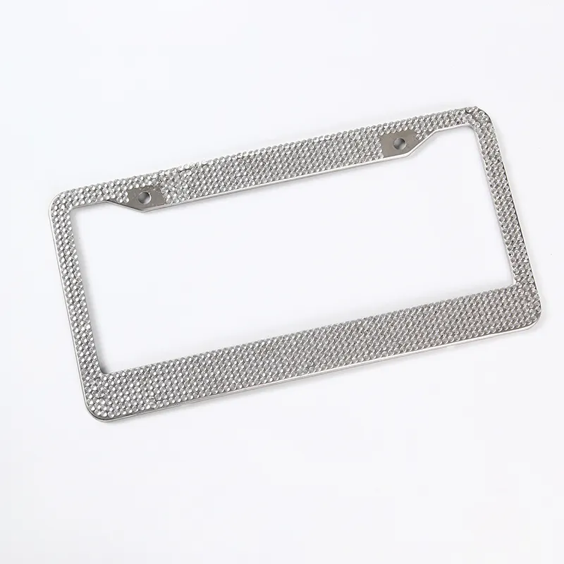 Luxurious Diamond-encrusted Glowing License Plate Frame Number Plate Frame Holder