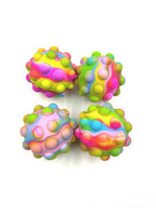 Personalized 3D Pop Stress Ball Silicone Fidget <strong>Toy</strong> with Silk Printing Logo Educational Push It Ball for <strong>USA</strong> Market - Product Image 6