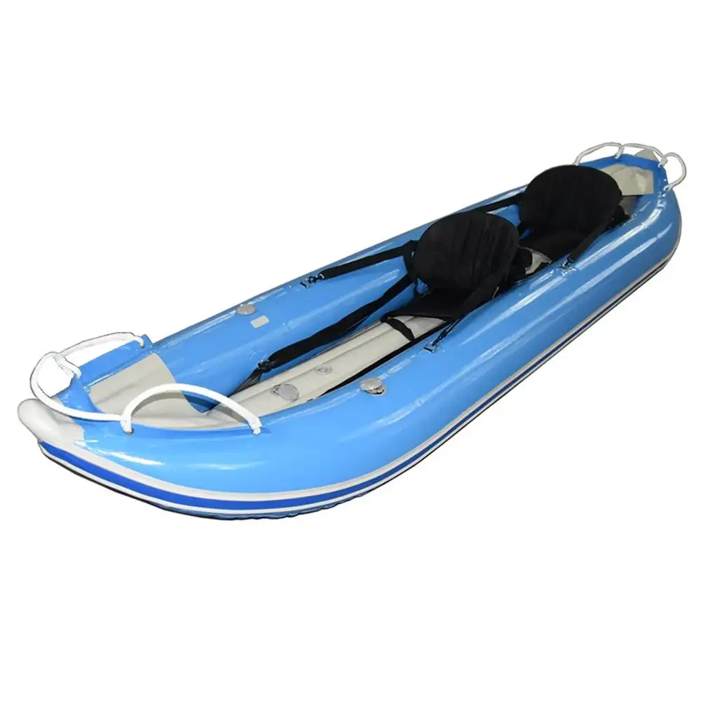 Kayak inflable con autocebo, asiento para 2 personas, nuevo diseño