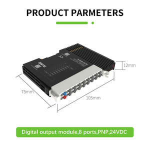 Señal de entrada digital PLC del módulo PNP IO Soporte de sistema de bus distribuido IP20 8 módulos - Product Image 3