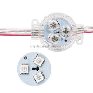 SHIJI Manufacturer WS2818 RGB Permanent Christmas Lights <strong>String</strong> 30mm IP67 Outdoor Waterproof <strong>LED</strong> Pixel Point Light Source - Product Image 5