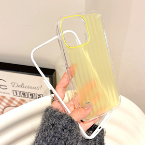 3 in 1 Matte Pure Color Corrugated Phone Case for iPhone 11 <strong>12</strong> 13 14 15 16 Pro Max Shockproof PC TPU Case - Product Image 6