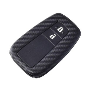 汎用ソフトシリコンカーボンファイバーパターンスマートキーシリコンカバーケーストヨタCHR C-HR 2017プリウス用カーキーカバーケース - Product Image 1