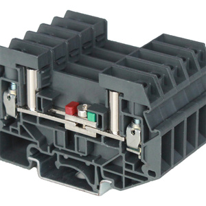 Modular <strong>Double</strong> <strong>Layer</strong> Wiring Connector Rail Mounted Multiple Wire Connection Screw <strong>Terminal</strong> <strong>Blocks</strong> - Product Image 5