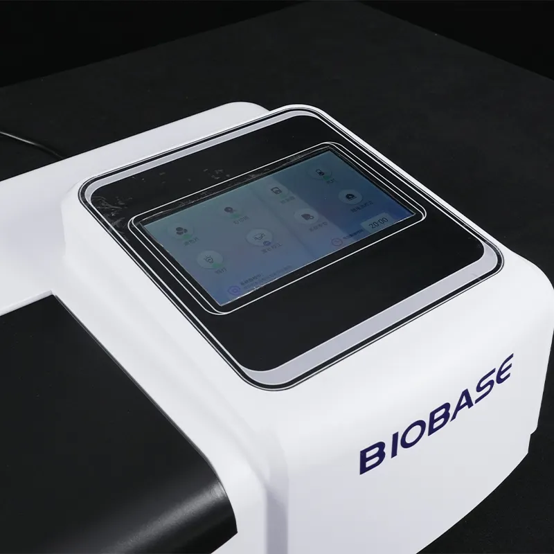 Espectrofotómetro BIOBASE con pantalla LCD grande