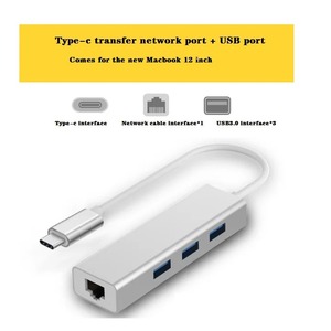 USB3.0ギガビット有線アダプタType-C外部ネットワークカードコンバータMac用ラップトップ中古LAN/RJ45/ETHernet/WiFi/USBストック - Product Image 4