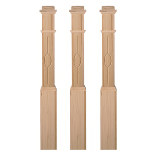 Trang Trí Gỗ Sồi Gỗ Cầu Thang Bài Cổ Điển Newel Bài Rắn Gỗ Sồi Từ Việt Nam - Product Image 3
