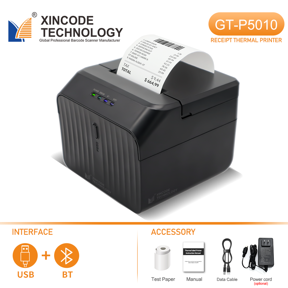 GT-P5010B GT-P5010 USB+BT Receipt Printer