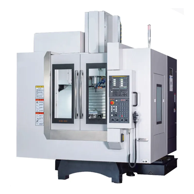 Tamanho pequeno Alta Rigidez 3 eixos CNC Torno SVB650 Máquina Ferramenta De Corte De Metal Vertical Usinagem Centro CNC Fresadora