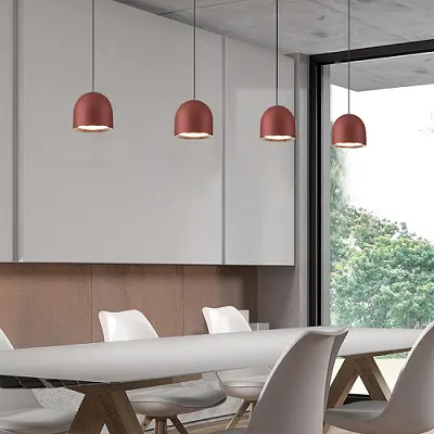 Luces colgantes de diseño moderno, lámpara colgante Led con Control remoto de aluminio para sala de estar, comedor, cocina