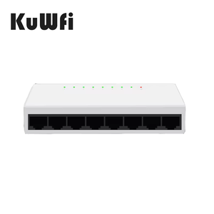 Schnelle Lieferung KuWFi 2k 100m wifi 1.6G mini 8 Ports 100Mbps Netzwerk-Schalter für den Gebrauch am Computer - Product Image 1