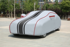 Yağmur kar geçirmez araba kılıfı gümüş ve siyah su geçirmez otomatik kapak koruma için Sedan uzunluğu araba kılıfı - Product Image 2