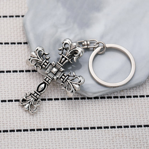 Cross <strong>Key</strong> Chain Punk Men's Keychain Alloy <strong>New</strong> Launch Jewelry - Product Image 4
