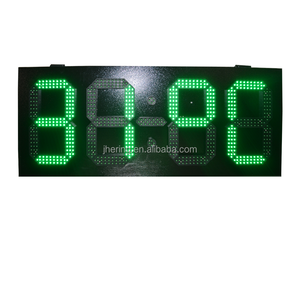 Jhering grande LED esterno digitale orologio da parete con Display di temperatura 7 segmento segno di cifra per uso esterno