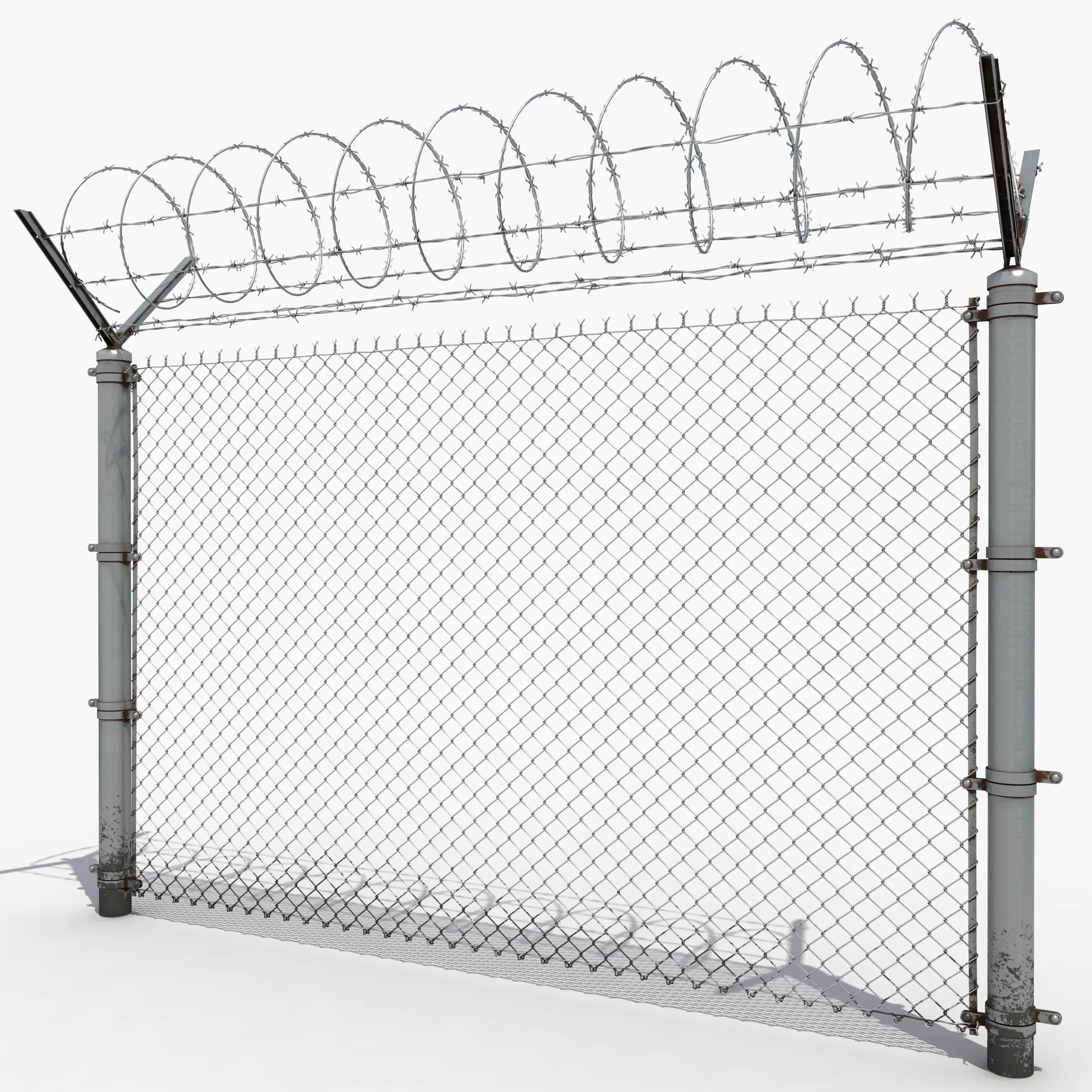 Prezzo economico 9 gauge 50x50 diamond mesh zincato 6ft chain link iron Y post chain link fence