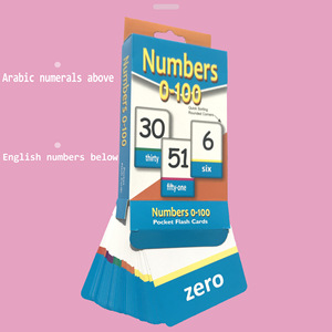 Schede Flash parlanti per bambini della scuola primaria giocattoli per l'apprendimento della carta per l'inglese e la lettura numeri di carte 1-100 - Product Image 6