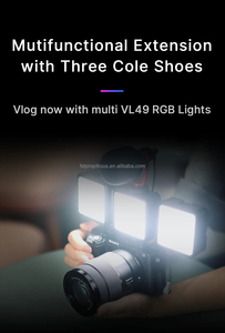 Ulanzi VL49 Mini RGB ayarlanabilir LED Video işığı ile 360 rotasyon montaj dirseği şarj edilebilir DSLR SLR cep taşınabilir dolgu işığı - Product Image 5
