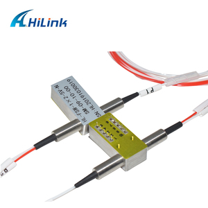 Hilink 1X2สวิตช์ออปติคอล1310/ 1550nm SM 5V ไม่ล็อค0.5M พร้อม/ไม่มีตัวเชื่อมต่อ - Product Image 2