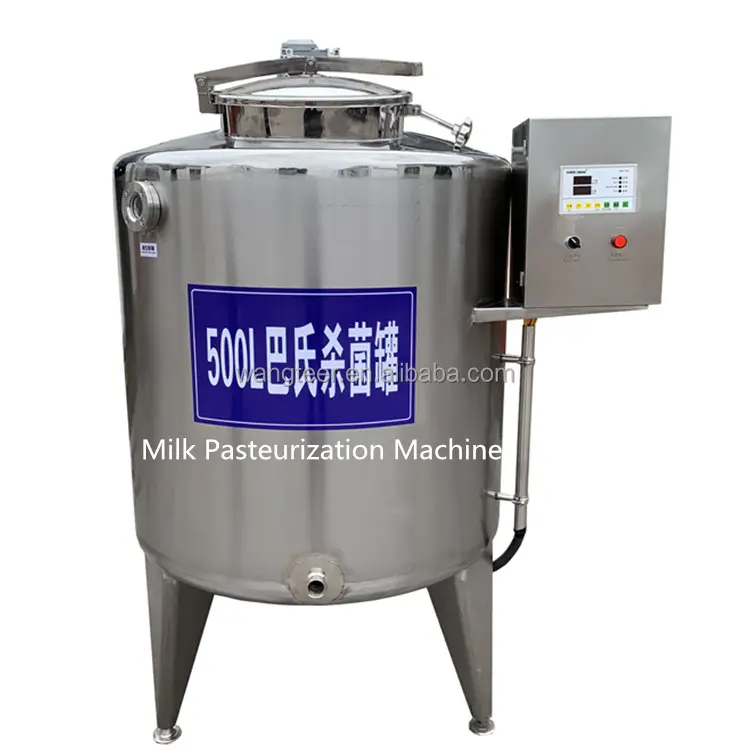 Pasteurizador de leche SS304, 50L, 100 L, 150L, 200L, 300L, 500 litros, proceso de tanque de pasteurización