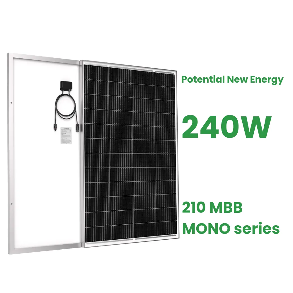 Painel solar portátil potencial de energia nova 240w para painéis solares orgânicos cctv