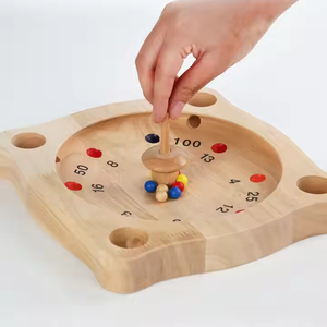 互动亲子棋盘游戏儿童早教轮盘象棋游戏新木玩具 - Product Image 3