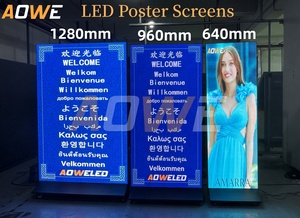 App programma di controllo ammiccante tutto in un design per interni ed esterni led poster display