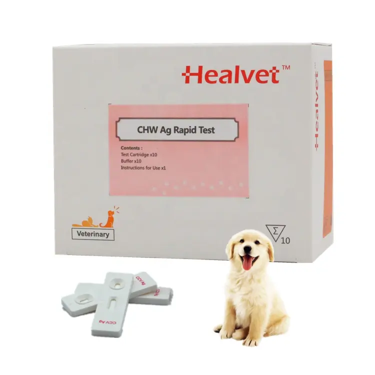 Todo o sangue um passo alta sensível chw ag melhor venda chw canino teste de heartworm ag para cães hospital doenças veterinárias