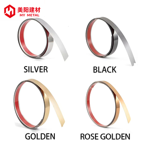 Bán buôn 0.3mm Độ dày cuộn thép không gỉ Tự dính sàn Viền cắt chuyển tiếp dải cho trang trí tường nhà - Product Image 6