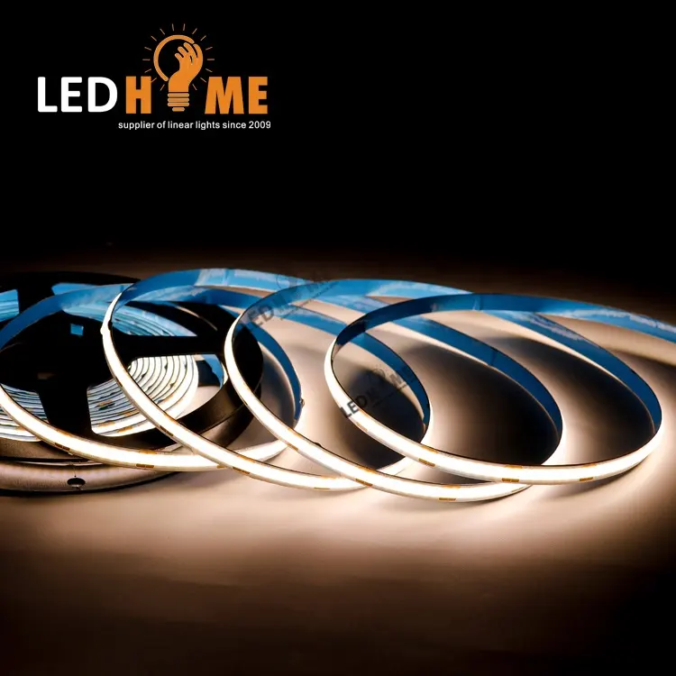 Super Bright Dimbare 12V 24V 2700K 5M Cob Flexibele Led Strip Verlichting