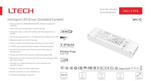 LTECH DALI NFC Voll befehl Nahfeld programmierung Konstant strom Intelligenter Dimm treiber 30W 200-800mA