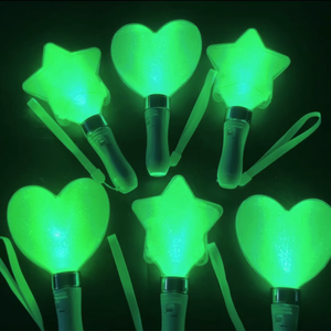 Konser Cheer Up sahne parıltılı ışıltı sopa toplu baskı logosu parti malzemeleri ışıklı Led lamba sopa - Product Image 3