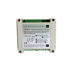 Placa controladora automática de puerta de garaje enrollable 433MHz ABS RF receptor inalámbrico características código de aprendizaje para plástico hecho a distancia - Product Image 2