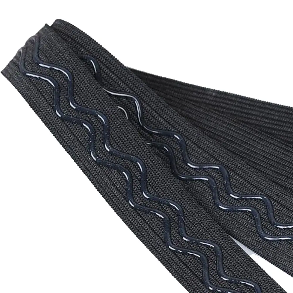 Özel Logo baskılı spor elastik kemer Anti kayma silikon elastik bant dokuma iç çamaşırı