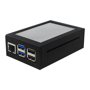 Raspberry Pi 5 custodia protettiva in metallo per 3.5 pollici Touch Screen supporta l'installazione di ventola di raffreddamento e dissipatore di calore per RPi5 - Product Image 4