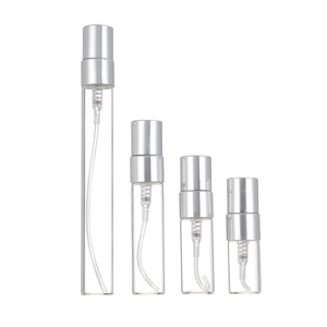 2ml 3ml <strong>5ml</strong> 10ml Shiny Golden Silver Black Tube Shaped Custom logo Refillable <strong>Perfume</strong> Sample Spray Tester Atomizer Bottle - Product Image 1