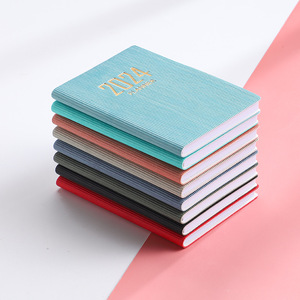 2024 A7 Mini Agenda portátil libro diario planificador semanal Cuadernos para hacer lista Bloc de notas en inglés con calendario - Product Image 5