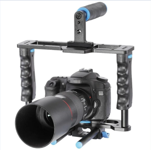 DSLR 4 in1リグキットカメラケージショルダーマウントマットボックス5D 6D 7D 60D 70D 5DII 5DIIIカメラビデオカムコーダーのフォローフォーカス - Product Image 5