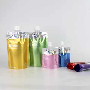 Custom Refill <strong>Pouch</strong> Stand up Clear Liquid <strong>Pouch</strong> Bag with Spout Wholesale Cosmetic PE Gravure Printing - Product Image 1