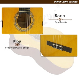Cina marchio personalizzato prezzo economico personalizzato tiglio corda di Nylon chitarra classica 1/4 1/2 3/4 4/4 strumenti stringa di qualità - Product Image 4