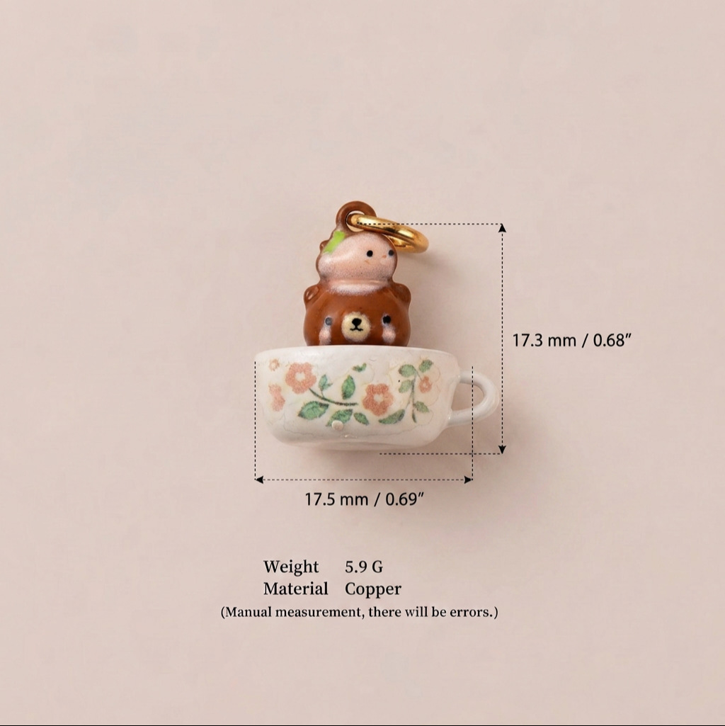 Pendentif ours brun-4