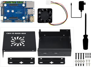 AismartlinkミニコンピュータベースのミニIOボードLite Verメタルケース冷却ファン付き (Raspberry Pi Computeモジュール4は含まれていません) - Product Image 3