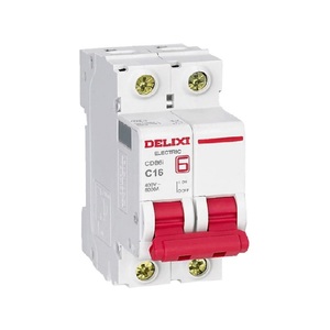 Mini Disyuntor de alta calidad con caja moldeada de reinicio manual de doble Polo 2P MCB garantizada - Product Image 1