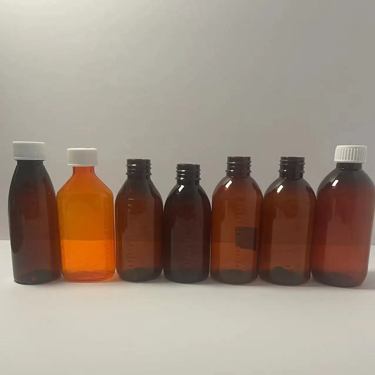 Bottiglia di sciroppo per la tosse in PET di acero vuoto da 180ml a basso prezzo