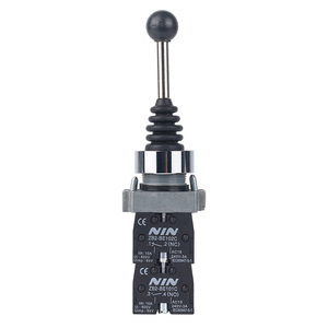 22mm XB2-PA14 XB2-PA24 2NO 2NC 4 pozisyon çapraz basmalı düğme anahtarı Joystick anahtarı kilitleme kendinden kilitlemeli kolu ile - Product Image 3