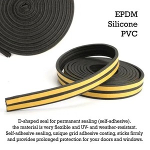D P E I tipi EPDM kapı contası ses geçirmez sünger hava şerit yalıtım kauçuk rulo yapıştırıcı conta çin tasarım stili - Product Image 6