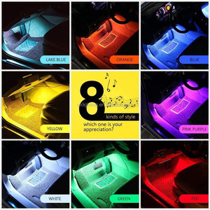 Car <strong>Led</strong> Interior Light <strong>5050</strong> RGB <strong>Led</strong> Strip Atmosphere Lights <strong>36</strong> <strong>LED</strong> APP Controller Lighting Kits with Car Charger - Product Image 2