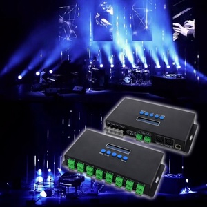 Controlador DMX artnet compatible con pantalla LCD de interfaz SPI de gran venta, controlador de luz de software de PC controlador de píxeles led