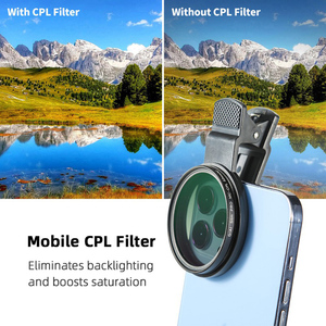 Filtro de lente polarizador Circular recubierto GiAi de 52mm con Clip Clap Combo CPL Filter 3 en 1 Set Accesorio de teléfono para teléfono móvil - Product Image 5