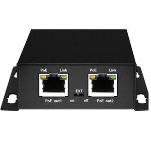 ギガビットPoEネットワークイーサネットスイッチPoEエクステンダー250メートル、1ポート10/100M/1000M Rj45入力2ポートRj45出力 - Product Image 1